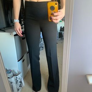 Black wide leg business pants